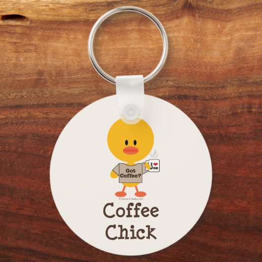 Coffee Chick Schlüsselanhänger (Vorderseite)