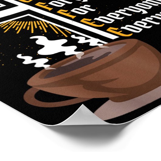 Coffee Christ Offers Forgiveness For Everyone Ever Poster (Ecke)