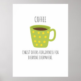 COFFEE Christian Design Poster