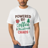 Coffee & Christmas Chaos Funny Shirt (Vorderseite)