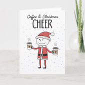 Coffee & Christmas Cheer  Karte (Vorderseite)
