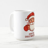 Coffee & Christmas Cheer Santa Mug Kaffeetasse (Vorderseite Links)
