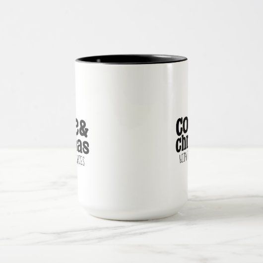 Coffee & Christmas With Your Own Custom Text Tasse (Zentrum)
