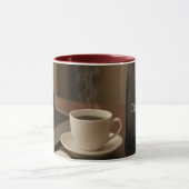 "Coffee & Clicks Tasse – Dampf, Einkaufen und Lapt (Zentrum)