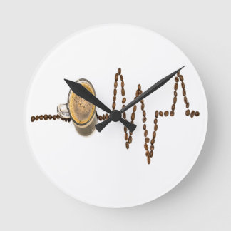 Coffee-Clock Runde Wanduhr