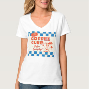 Coffee Club 50er-Jahre-Vibe – Süßer Kaffeeliebhabe T-Shirt