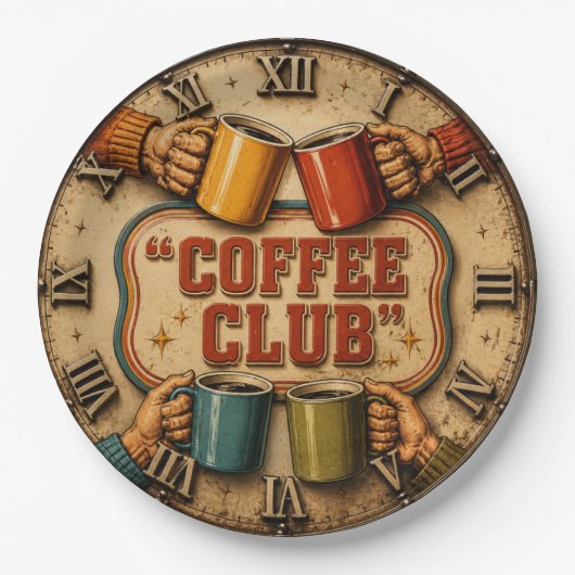 Coffee Club Pappteller (Vorderseite)