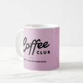 Coffee Club Tasse - lila Ober (Vorderseite Links)