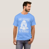 Coffee Cocker Spaniel Dog No Coffee No Workee retr T-Shirt (Vorne ganz)