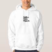 Coffee Code Repeat Hoodie (Vorderseite)