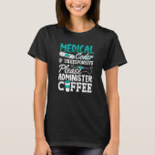Coffee Coding ICD Assistant Programmer Medizinisch T-Shirt (Vorderseite)