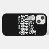 Coffee Coding Zitat Programmierer Softwareentwickl iPhone Hülle (Rückseite (Horizontal))