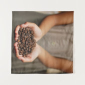 Coffee coffee beans aroma roasted wandteppich (Vorderseite (Horizontal))