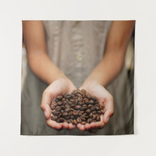 Coffee coffee beans aroma roasted wandteppich