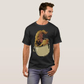 Coffee coffee drinker artwork motif T-Shirt (Vorne ganz)