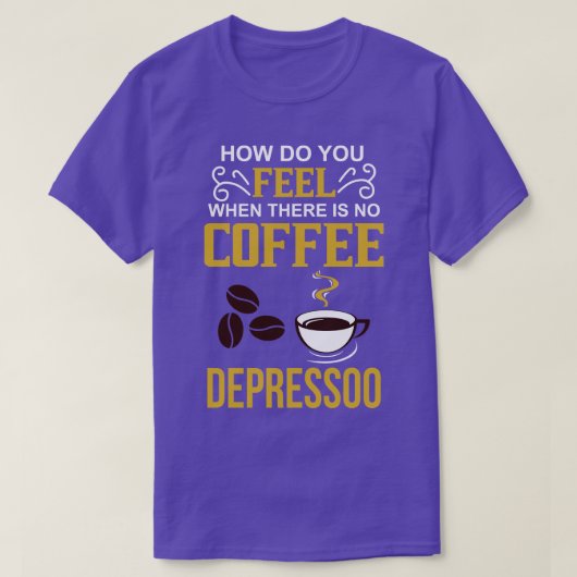 Coffee Coffeine Addict-Geschenk T-Shirt (Design vorne)