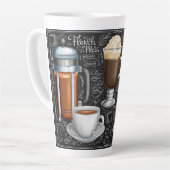 Coffee Collage Latte Tasse (Linke Ecke)