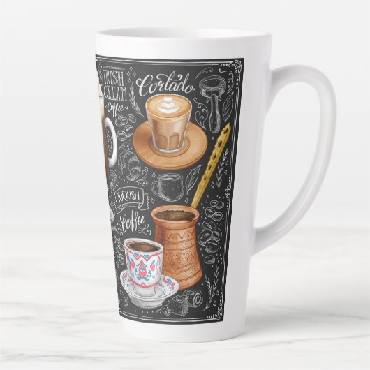 Coffee Collage Latte Tasse (Rechts)