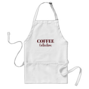 Coffee Collective Burgunder Serif-Schürze Schürze