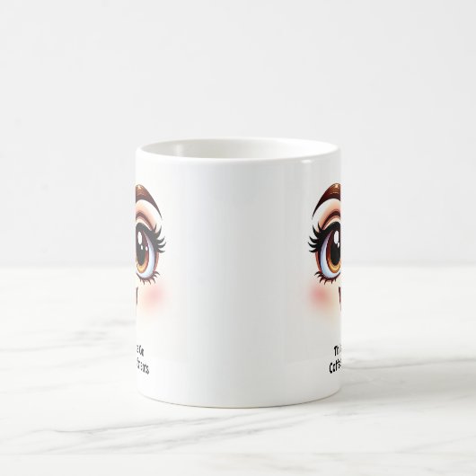 Coffee & Compliments, Fabulous Eyes Funny Face Kaffeetasse (Mittel)