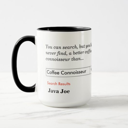 Coffee Connoisseur Tasse (Links)