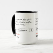 Coffee Connoisseur Tasse (Vorderseite Links)