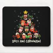Coffee Coquette Bow Xmas Tree Christmas Scy Caffei Mousepad (Vorne)