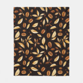 Coffee Corner Kaffeeliebhaber Fleecedecke (Vorderseite)