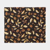 Coffee Corner Kaffeeliebhaber Fleecedecke (Vorderseite (Horizontal))