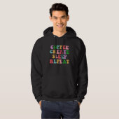 Coffee Create Sleep Repeat  Cute Artwork Creatives Hoodie (Vorne ganz)