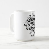 Coffee Creativity Motivation Quote Typography  Kaffeetasse (Vorderseite Links)