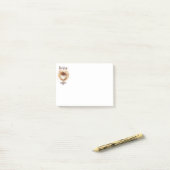 Coffee Cup Art Print - Aber der erste Kaffee Post-it Klebezettel (Auf Schreibtisch)