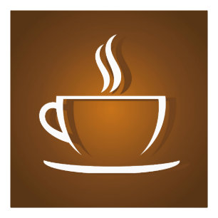 Coffee Cup Brown Fotodruck