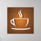 Coffee Cup Brown Leinwanddruck (Vorderseite)