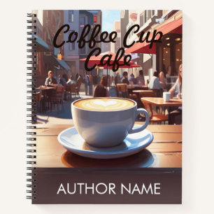 Coffee Cup Cafe Book Cover Inspiration Notebook Notizblock