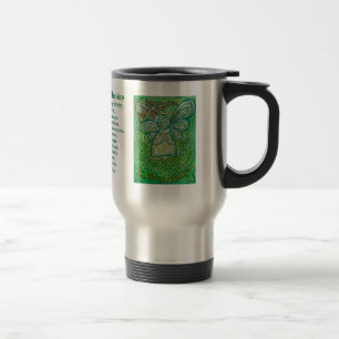 Coffee Cup des Krebsgedichters Guardian Angel Art Reisebecher