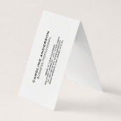 Coffee | Cup of Java | Kaffeebohnen Visitenkarten (Rückseite)