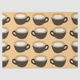 Coffee Cup Pattern Seidenpapier