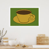 Coffee Cup-Pop der 1970er Jahre Art Poster (Küche)
