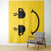 Coffee Cup Smile Wandteppich (Beispiel)