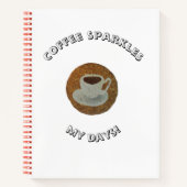 Coffee Cup Spiral Notebook Notizblock (Vorderseite)