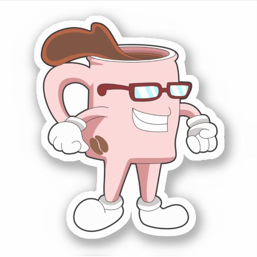 Coffee cup with Coffee Aufkleber (Vorderseite)