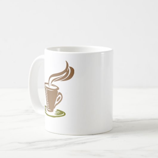 Coffee Cup with Coffee Cup Design Kaffeetasse (Vorderseite Links)