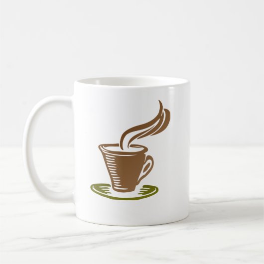 Coffee Cup with Coffee Cup Design Kaffeetasse (Links)