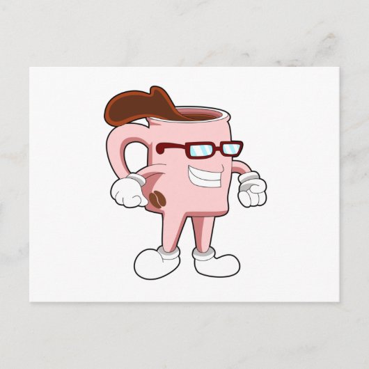 Coffee cup with Coffee Postkarte (Vorderseite)