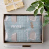 Coffee Cups Blue Vertical Lines Caffeine Grains Seidenpapier (Geschenk)