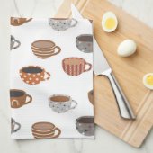 Coffee Cups Geschirrtuch (Viertel Falte)