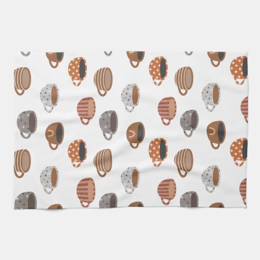 Coffee Cups Geschirrtuch (Horizontal)