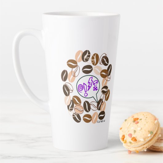 COFFEE & CUSSIN' von Jeff Willis Art Milchtasse (Beispiel)