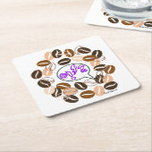 COFFEE & CUSSIN' von Jeff Willis Art Rechteckiger Pappuntersetzer (angewinkelt)